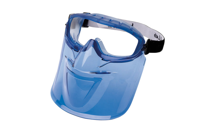 Bolle Safety Goggles ATOM Blue Frame Platinum