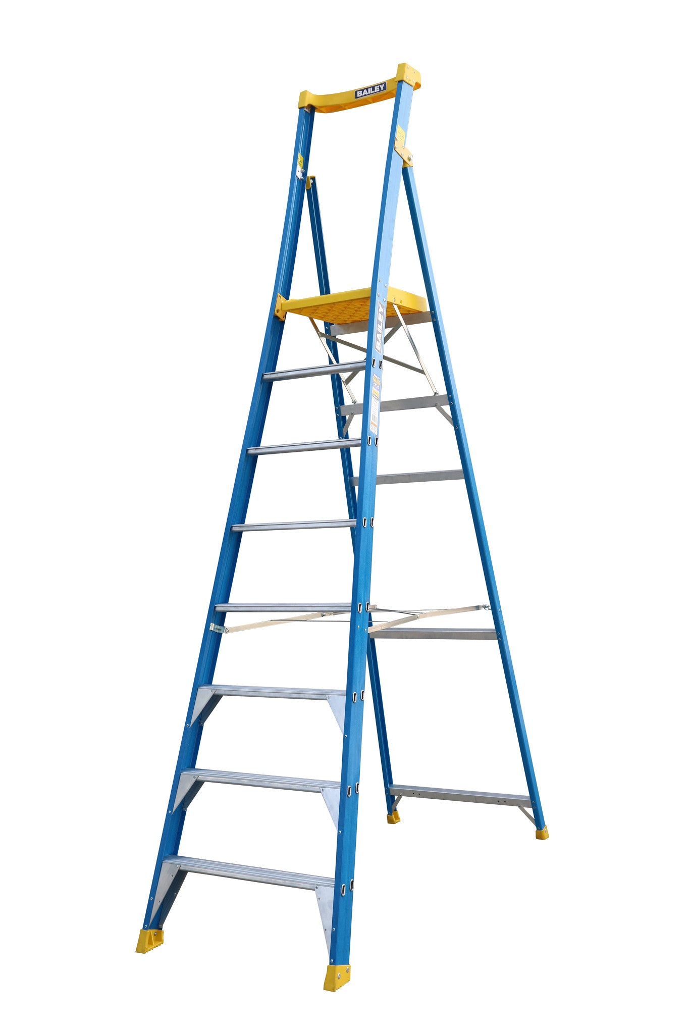 Bailey Ladders Pro Fibreglass PFS8 170kg Industrial Punchlock - 2.4m