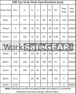 Grab Hook 03.2T 10mm (102010)