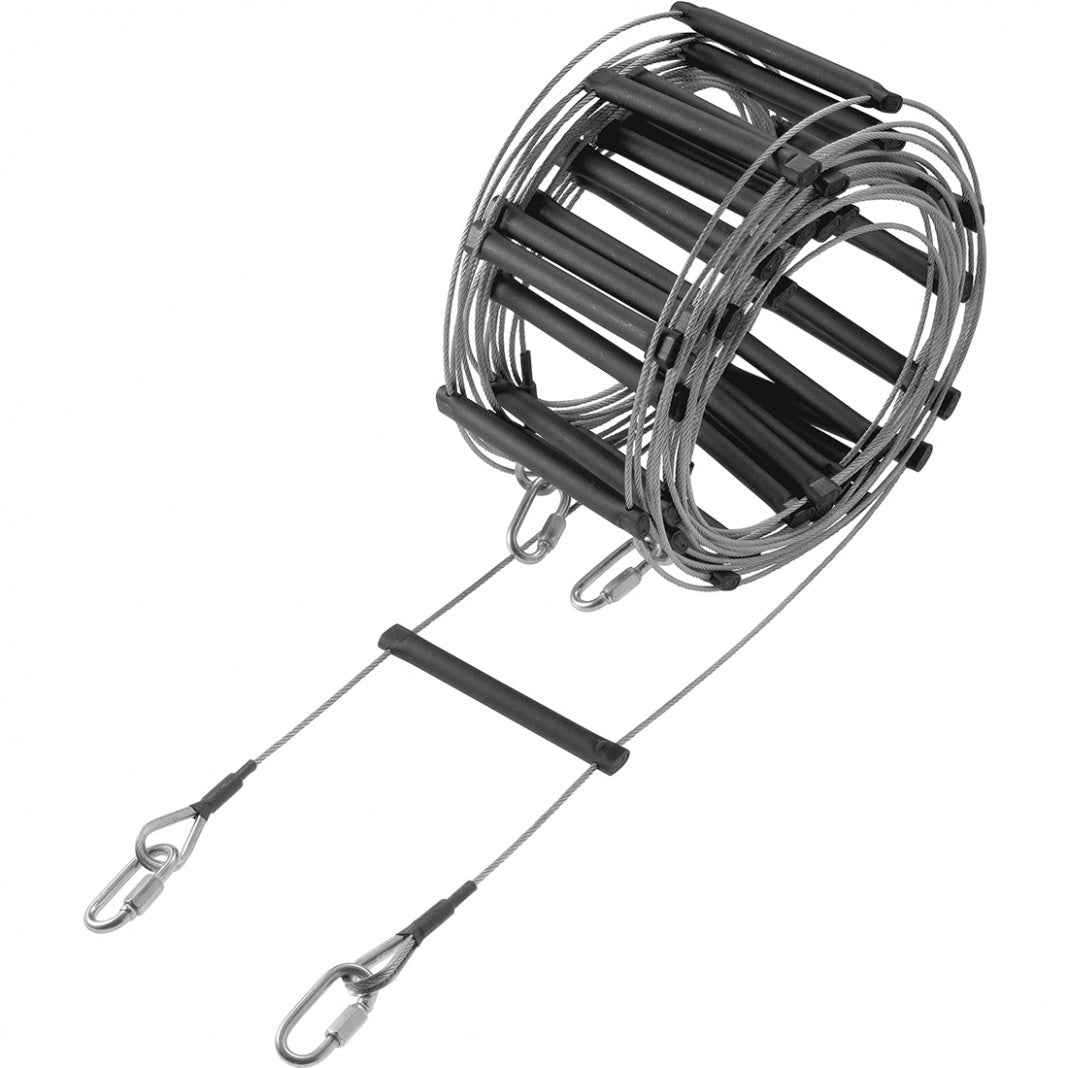 6m Wire Rope Ladder Aluminum Medium Weight