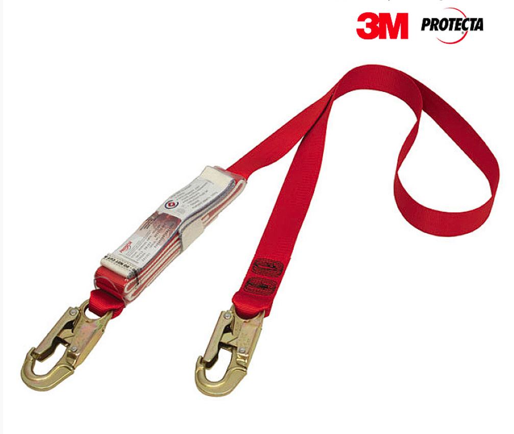 3M Protecta Shock Absorbing Webbing Lanyard - Single Tail 2.0m (AE529/3AU)