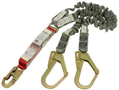 3M PROTECTA Shock Absorbing Elasticated Webbing Lanyard - Double Tail AE529EY/5A (AE529EY/5AU)