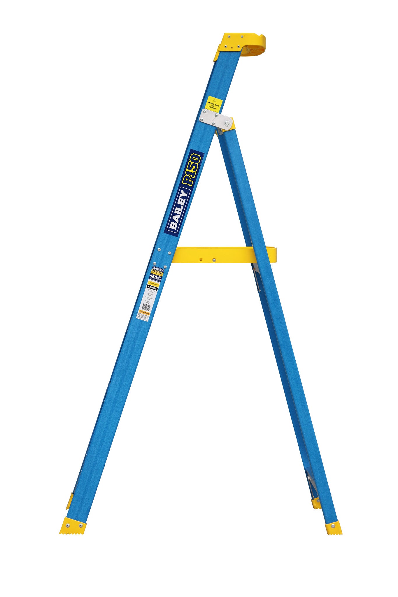 Bailey Ladders Heavy Duty Fibreglass P150-4 150kg Industrial Riveted - 1.2m