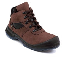 Size-7 Otters Hikker Safety Shoe-Brown