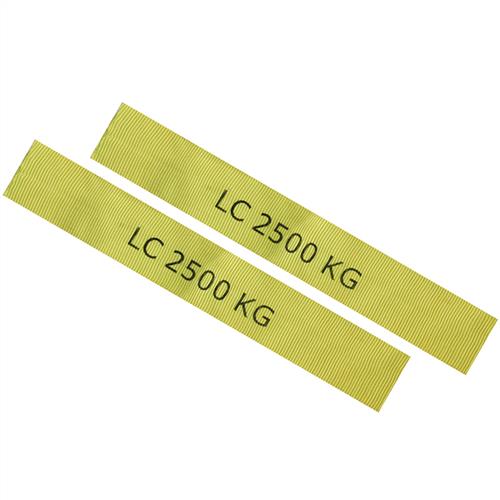Austlift Protecting (Yellow) Sleeves for 300MM x50MMM for RTD per pair ( Marked with LC 2500kg) - 2500kg