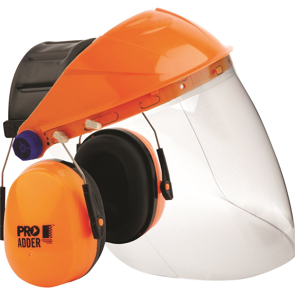 Pro Choice Striker Browguard + Clear Visor + Adder Earmuff Combo (BGVCEADD)