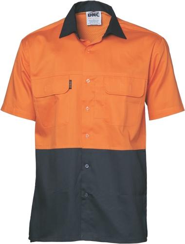 DNC XL HiVis 3 Way Cool-Breeze Cotton Shirt - short sleeve 3937