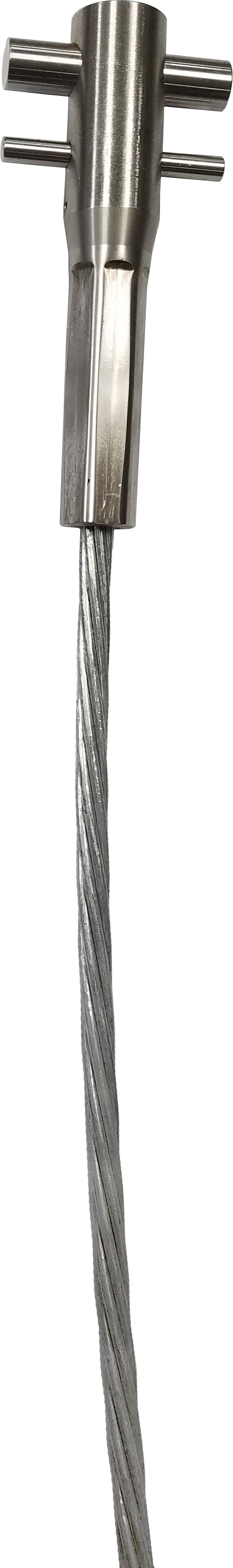 3M DBI-SALA Lad-Saf Swaged Cable 6115026, 3/8 Inch, Galvanized Steel, 100 m