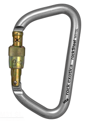 Rock Exotica rockSteel Screw-Lock Carabiner - Keylock - 45Kn