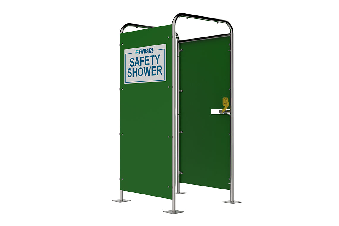 Enware Free Standing Hand Operated Multi-Spray Shower - 16 Spray with 2 Side Panels - Walk-thru