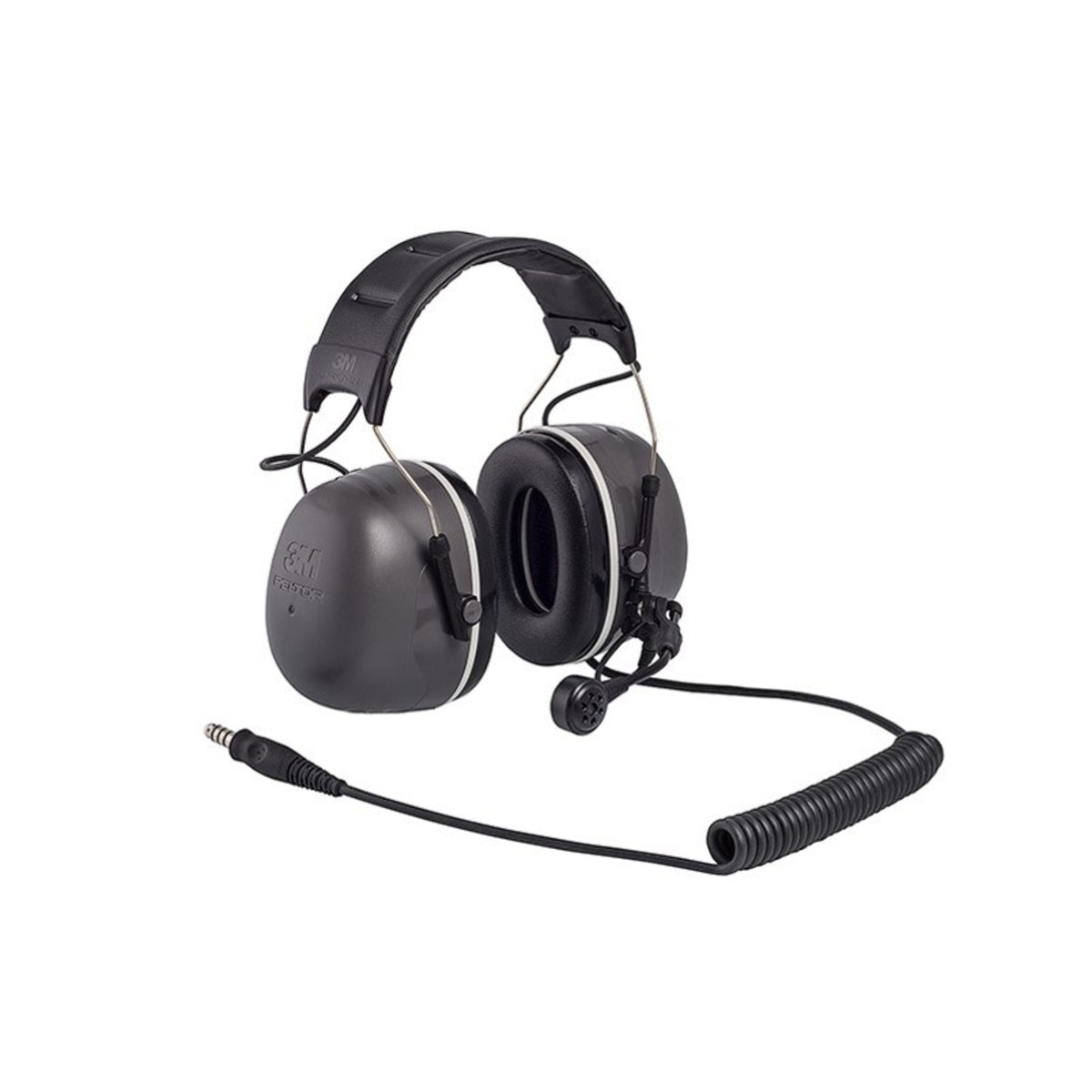 3M PELTOR CH-5 High Attenenuation Headset MT73H450A-38, J11 plug, Grey/Black Headband, 1 ea/Carton