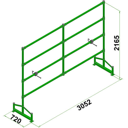 Austlift Truck Safety Barrier Large with Wheels