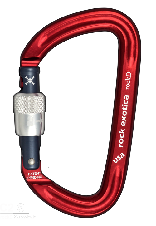 Rock Exotica rockD Screw-Lock Carabiner - 29Kn
