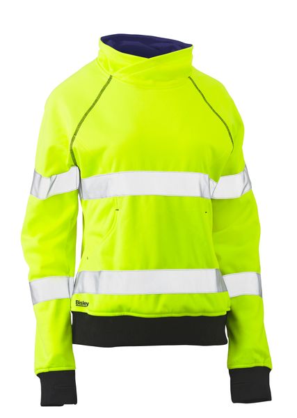 Bisley Women's Taped Hi Vis Fleece Jumper