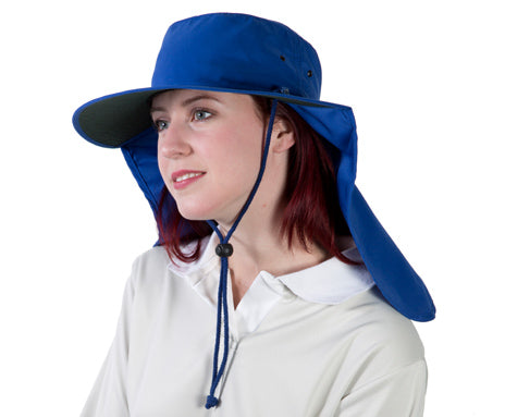M-L ROYAL BLUE Tammin Broad Brim Sun Hat