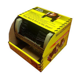 2-PACK of Heavy Duty Mounted Boot Brush - 3 Sided Mud and Dirt Scraper