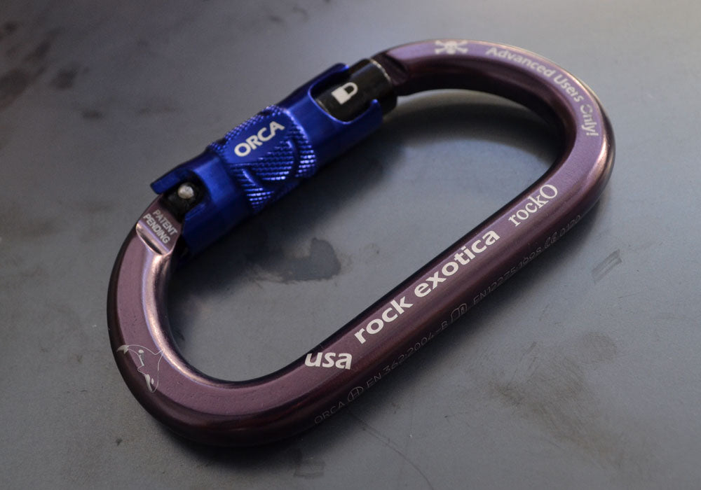 Rock Exotica rockO ORCA-Lock Carabiner - 24Kn (C3 O)