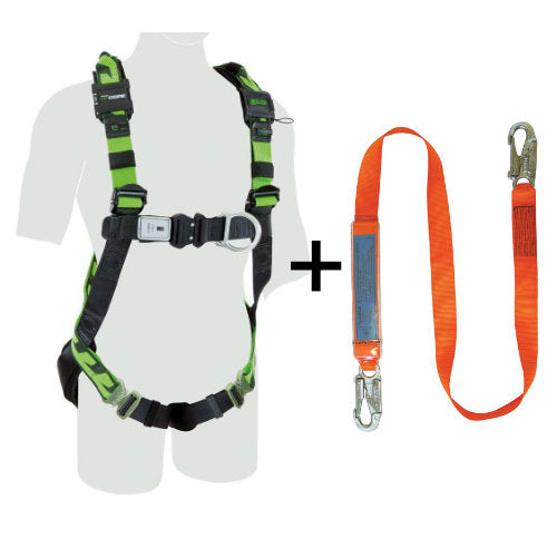 Miller AirCore S Harness & ERGO Single Lanyards with Snap Hooks (3053)