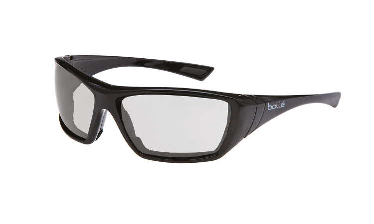 Bolle Safety Glasses HUSTLER SEAL Gloss Black Frame