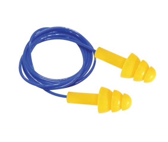Force360 Silicone Corded Reuseable Earplug Class 4, 24dB (100pr Per Box)