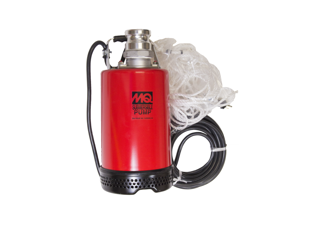 1.0 HP, 115 VAC, 63 amp, 2.0" discharge, 95 GPM, submersible, includes coupler & poly rope