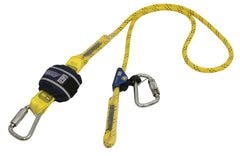 Force2 Shock Absorbing Lanyards Kernmantle Rope Single Tail Adjustable 2.0m overall length - alt (Z11204545R)