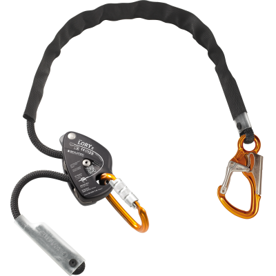 Skylotec Lory X Work Positioning Device With Alloy Ovaloy TAK Included - Alloy Attack Double Action Captive Eye Snap Hook At The End - 2m
