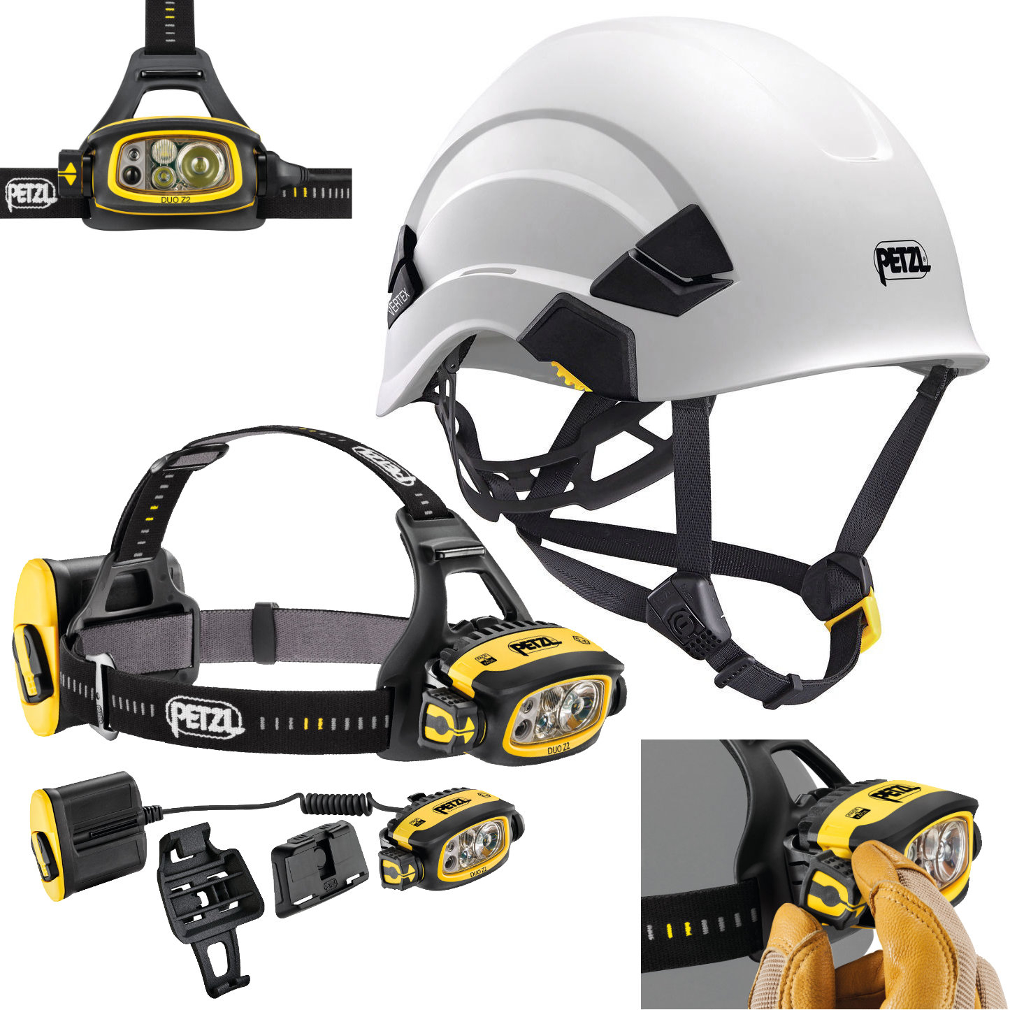 petzl helmet with light