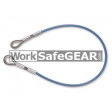 6mm 15kN MBS wire plastic coated  safety lanyard with thimble eye