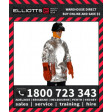 Elliotts Aluminised KEVLAR UNLINED COAT SHORT Furnace FR Welding Protective Clothing Workwear (AKC91U)