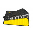 RX03B612BK -17 PCE STANDARD SPANNER ROLL BLACK WITH YELLOW POCKETS pic1.jpg