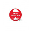 AREA WARDEN 50mm Diameter SS Vinyl (Pack of 5)