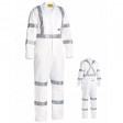 Bisley 3M Taped White Drill Coverall (BC6806T)