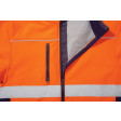 Bisley Orange/Navy Soft Shell Jacket with 3M Reflective Tape (BJ6059T)
