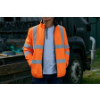 Bisley Taped Hi Vis Reversible Puffer Jacket Orange