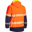 Bisley Taped 2 Tone Hi Vis Ripstop Softshell Jacket Orange/Navy