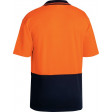 Bisley Orange/Navy 2 Tone Hi Vis Polo Shirt Short Sleeve (BK1234)
