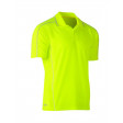Bisley Cool Mesh Polo Shirt Hi Vis Yellow with reflective piping