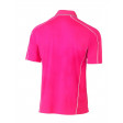 Bisley Cool Mesh Polo Shirt Pink with reflective piping
