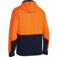 Bisley Hi Vis Fleece Hoodie Orange/Navy