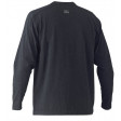 Bisley Flex & Move Cotton Rich V Neck Long Sleeve Tee Charcoal Marle