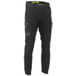 Bisley Flex & Move Stretch Cargo Cuffed Pants Black