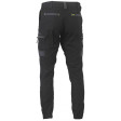 Bisley Flex & Move Stretch Cargo Cuffed Pants Black