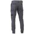 Bisley Flex & Move Stretch Cargo Cuffed Pants Charcoal