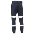 Bisley Flex & Move Taped Stretch Cargo Cuffed Pants Navy