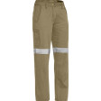 Bisley Womens 3M Taped Cool Vented Lightweight Pant Khaki