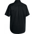 Black Bisley Mens Cotton Drill Shirt Short Sleeve (BS1433-BBLK)