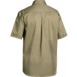 Khaki Bisley Mens Cotton Drill Shirt Short Sleeve (BS1433-BCDR)