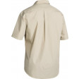 Bisley Permanent Press Short Sleeve Shirt Sand
