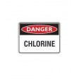 DANGER CHLORINE 450x600mm Metal